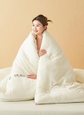 新款A款母婴级大豆被春秋被秋冬加厚磨毛被子学生宿舍单人被芯