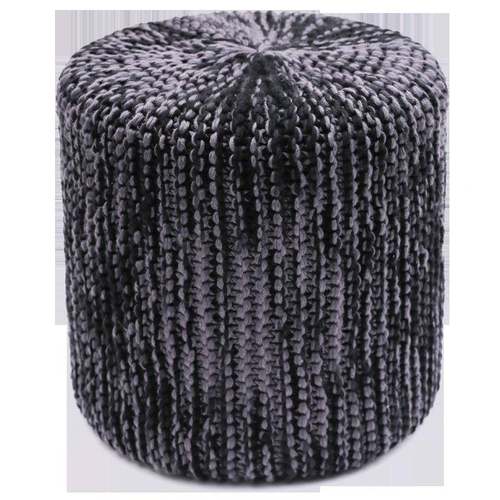 手编工坐织墩圆墩搁脚凳休闲角落凳针织FFF团家蒲居矮凳小圆凳 - 图3