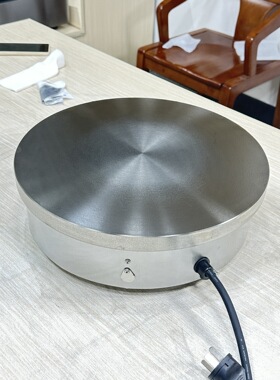 广州首飞商用圆形铸铁可丽饼机不锈钢班戟炉不粘锅电加热煎饼果子