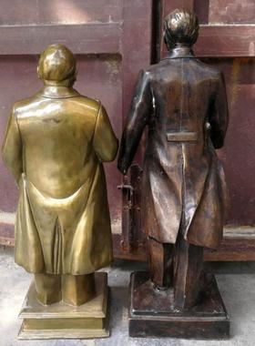 纯铜邓小平同志铜像站像全身像领导之一黄客厅铜器人物桌面摆件