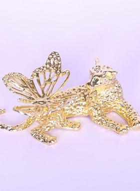 合金豹子水晶球座水晶球底座底托置物架球架球金属球托支架