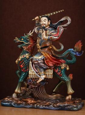 纯铜九天盈园雷生普华天尊雷公雷祖佛像家拜雷神雕像摆件