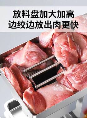 台元小旋风 商用切肉机  肉片肉丝机双涡轮新款鲜肉切片机 肉铺用
