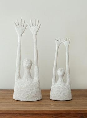 ladylike 创意欢呼人偶雕塑树脂客厅装饰品摆件民宿 乔迁新居礼物