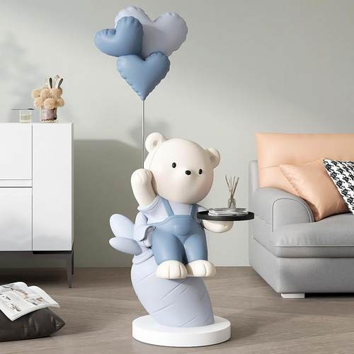 大型熊客厅落地摆件家居饰品电视柜沙发旁托盘床头柜乔迁新居礼品 - 图2