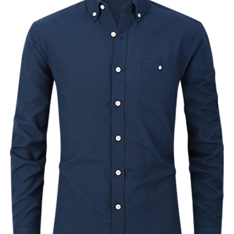 Mens Casual Shirt Fashion Business Dress Shirts Men Clothes - 图2