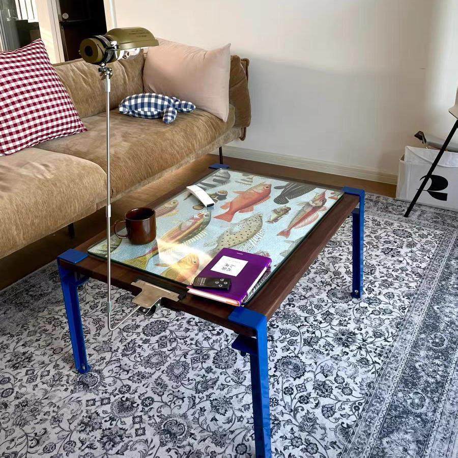 铁艺桌腿易拆卸免打孔桌腿茶几DIY桌脚克莱因蓝书桌可移动支撑腿,淘宝优惠券,粉丝福利购,淘宝优惠卷