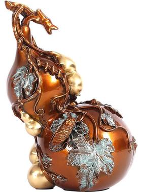 黄铜铜葫芦摆件办公室桌面家居工艺品开业礼品多子多福葫芦