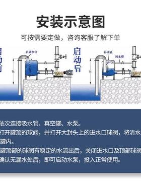 真空引流泵前引水装置虹吸负压导流碳钢不锈钢定压膨胀