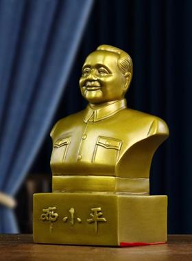 纯铜邓小平摆件铜邓小平铜像办公室车上饰品摆件半身像家居工艺品