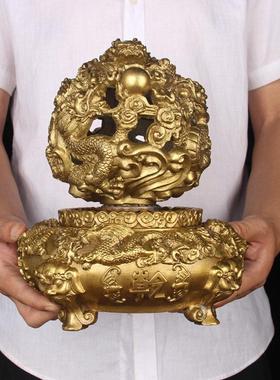 铜九转乾坤摆件 九转乾坤工艺家居创意装饰品摆件貔貅铜时来运转