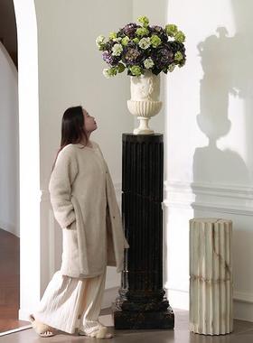 形上法式中古风摆件古希腊雕塑别墅酒店大堂罗马柱落地装置