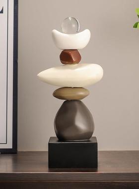 时来运转办公室书房桌面摆件客厅玄关电视柜高级感小众创意工艺品