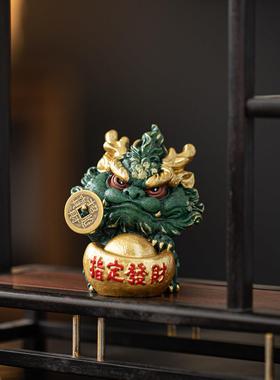 新中式招财貔貅一对摆件创意指定发财家居客厅办公室桌面装饰礼物