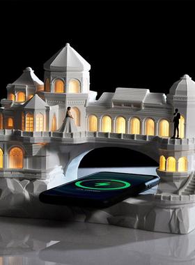 廊桥香邂香薰小夜灯卧室摆件无线充音响生日结婚送女生老师礼物