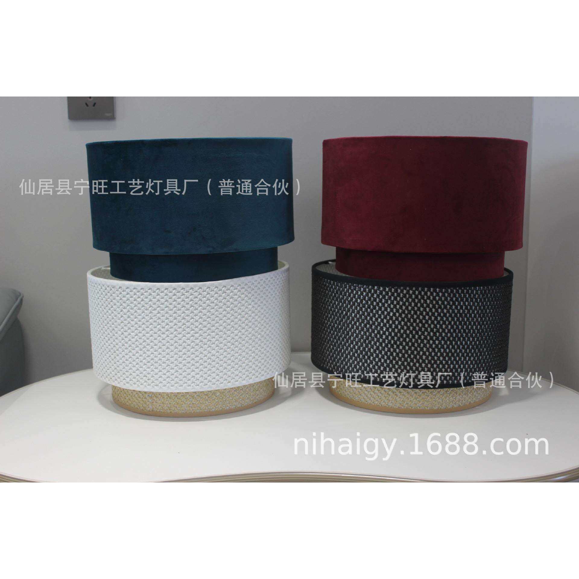 跨境电商欧洲爆款双层吊灯灯罩E27E14多层灯罩布艺灯罩,淘宝优惠券,粉丝福利购,淘宝优惠卷