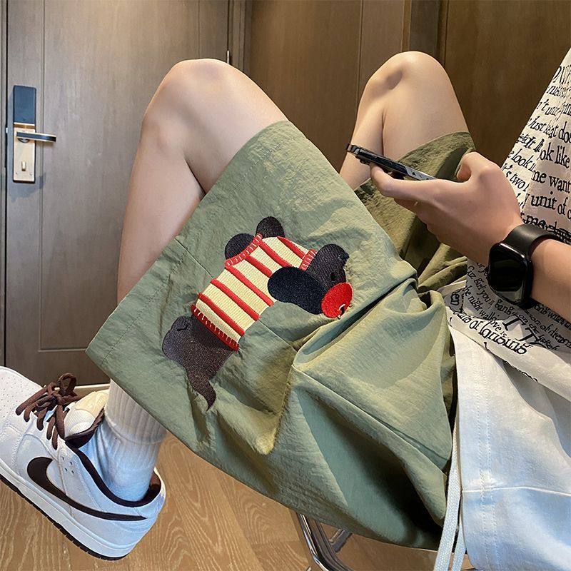 特大码300斤腊肠狗运动短裤男女夏季薄款宽松直筒速干沙滩五分裤,淘宝优惠券,粉丝福利购,淘宝优惠卷