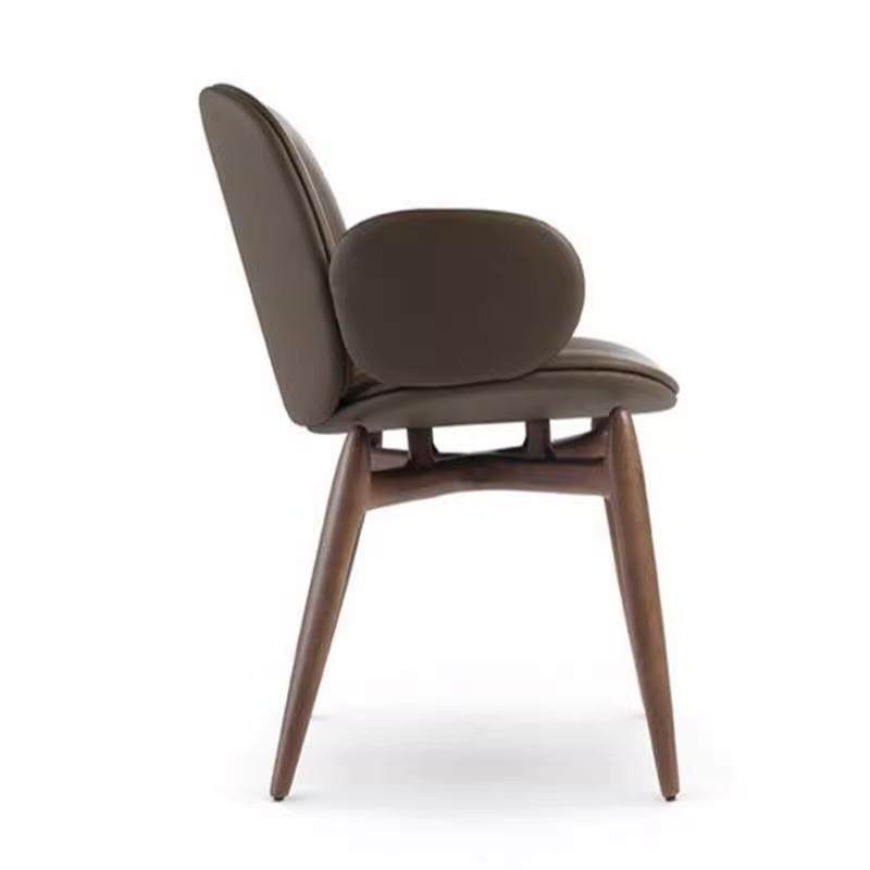 意式极简PULP餐椅设计师实木单靠背椅复古创意椅子酒店样板间书椅,淘宝优惠券,粉丝福利购,淘宝优惠卷