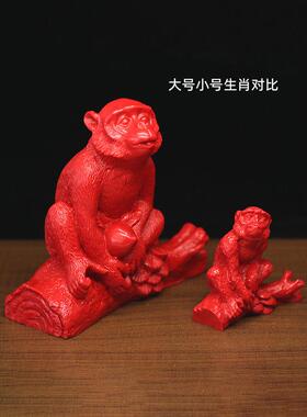 家居用品十二12生肖朱砂摆件设鼠牛虎兔龙属蛇马羊猴鸡狗猪工艺礼