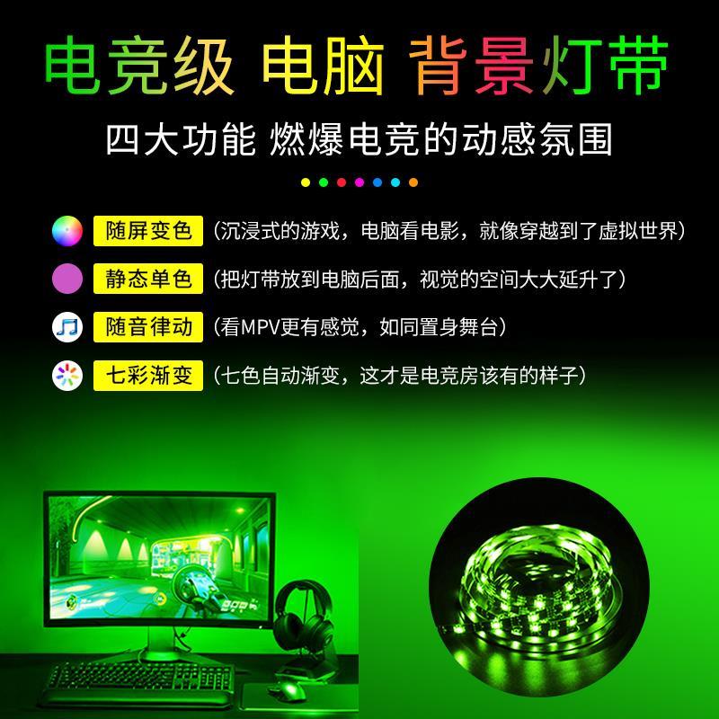 NIOYE computer background light display atmosphere e-sports desktop USB chassis synchronized with the screen Ambilight light strip