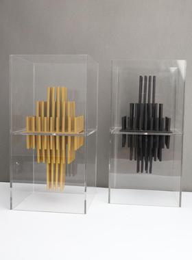 现代简约克金属亚力抽象体艺术厅摆件客电视立柜样板间家居C1169