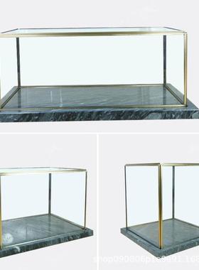 大理石方璃形PZ865玻罩摆现代简约厅样板房间展工艺品展示件陈列