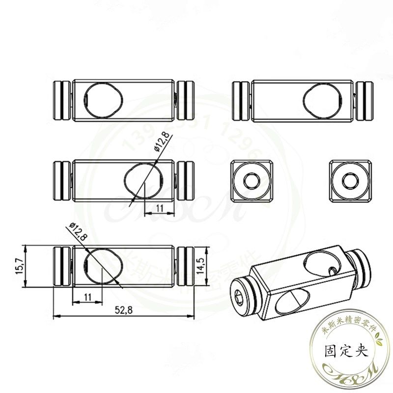 旋钮顶紧十字固定架90度直角夹具PC12-A12交叉光学支架配件铝合金,淘宝优惠券,粉丝福利购,淘宝优惠卷