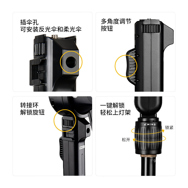 SMDV磁吸聚光罩适用神牛V1机顶灯ad100外拍灯保富图A系列反光罩 - 图0