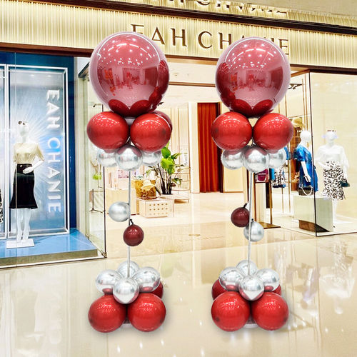 开业气球路引立柱落地支架商场门店周年庆活动婚礼生日装饰布置品 - 图3