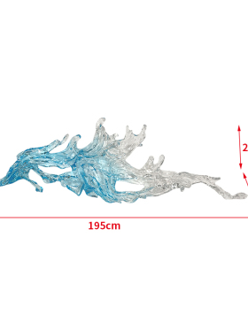 现代透明树脂吊饰雕塑婚庆大堂天花板别墅软装工艺术品悬空中挂件