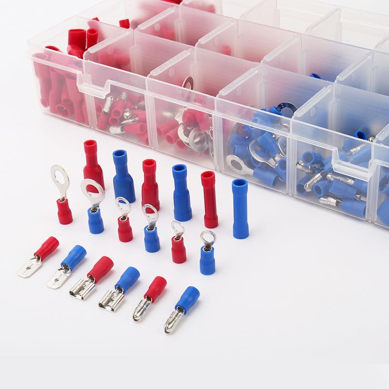 冷压端子组合套装组合端子套装橡胶绝缘端子冷压接线端子 - 图1