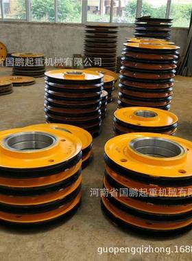 双梁吊钩滑车抓斗卷扬机滑轮20吨带夹轮铸钢轧制起重机定滑轮组
