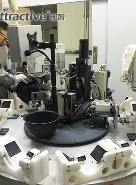 不粘锅喷漆设备流水线高温烤漆房定枪自动喷涂