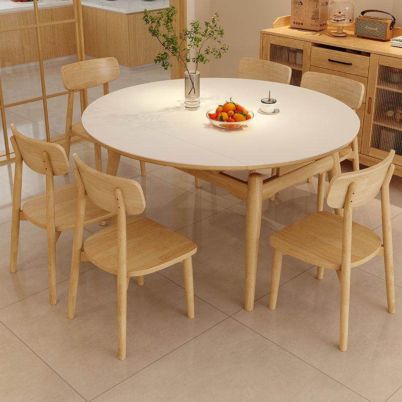 馨佰利岩板餐桌椅2024新款小户型现代简约家用电磁炉可伸缩饭桌,淘宝优惠券,粉丝福利购,淘宝优惠卷