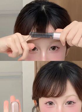 迷你无线便携卷直两用不伤发梳