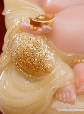 弥勒佛供摆件汉白笑佛大肚弥勒佛佛业像未来佛NQM公司开送礼寺庙