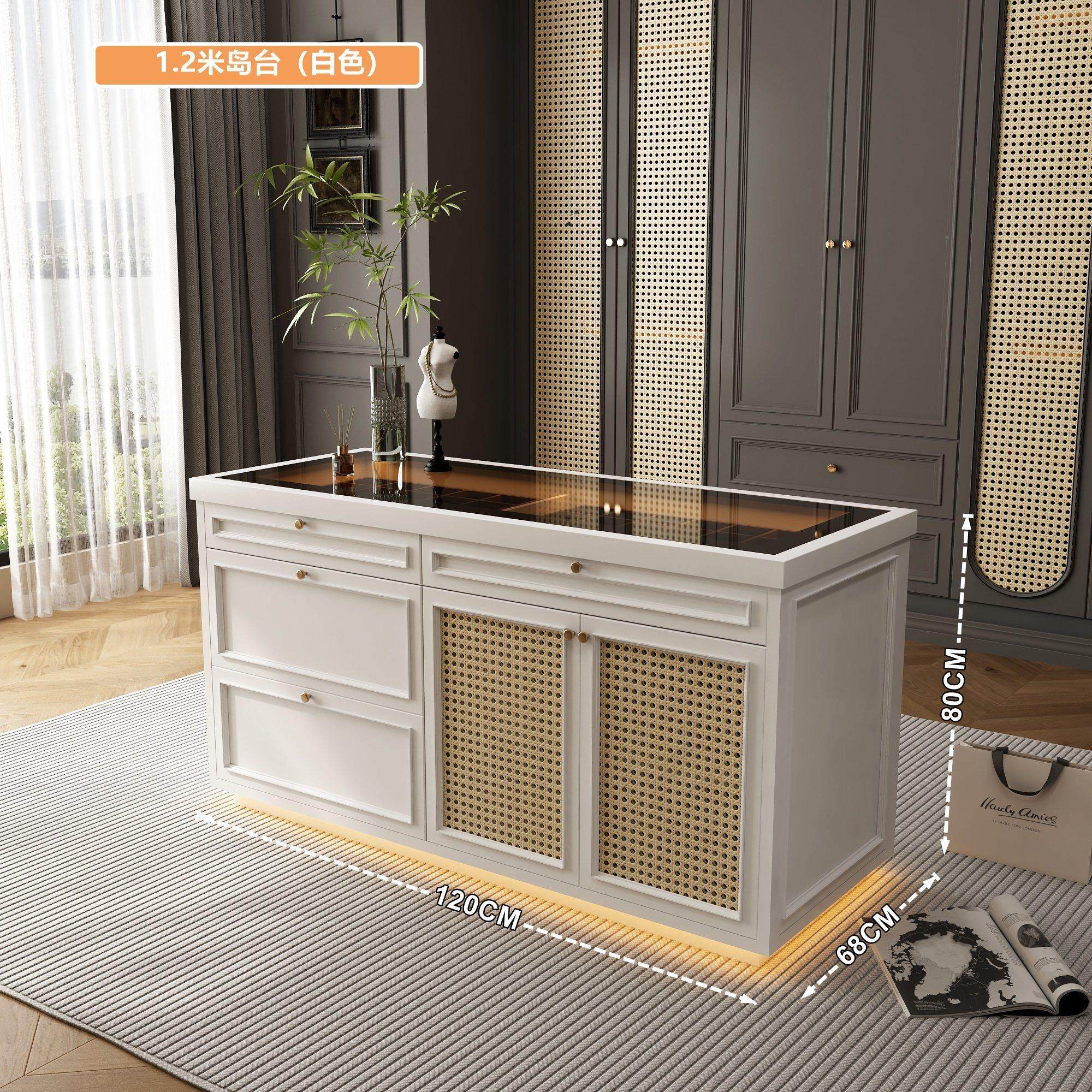 式复饰古衣024帽间中间法岛台珠侘宝首收纳展示柜寂中古风中岛柜,淘宝优惠券,粉丝福利购,淘宝优惠卷