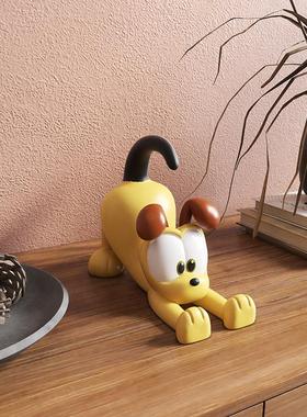 卡通创意加菲猫欧迪周边手机支架底座办公桌面床头生日送礼物摆件