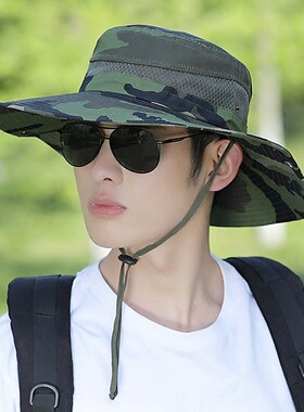 四季遮阳男防晒夫帽登山徒帽子