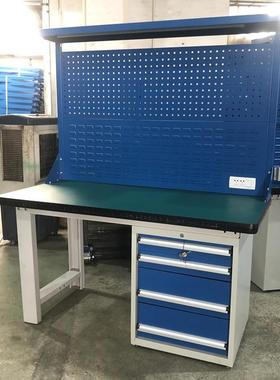 工作台重型车间装配维修带抽屉钳工桌电子组装工作台现货