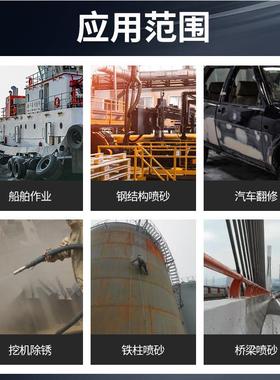 除锈喷砂机喷砂机小型移动式除锈喷沙机抛光设备手动高压喷砂罐水