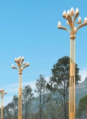 中华灯5米6米9火8米10米九头玉兰灯路灯户外灯高杆路灯景观广场灯