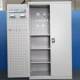 Heavy-duty hardware tool cabinet factory workshop multifunctional parts storage cabinet with laminated plate and mesh