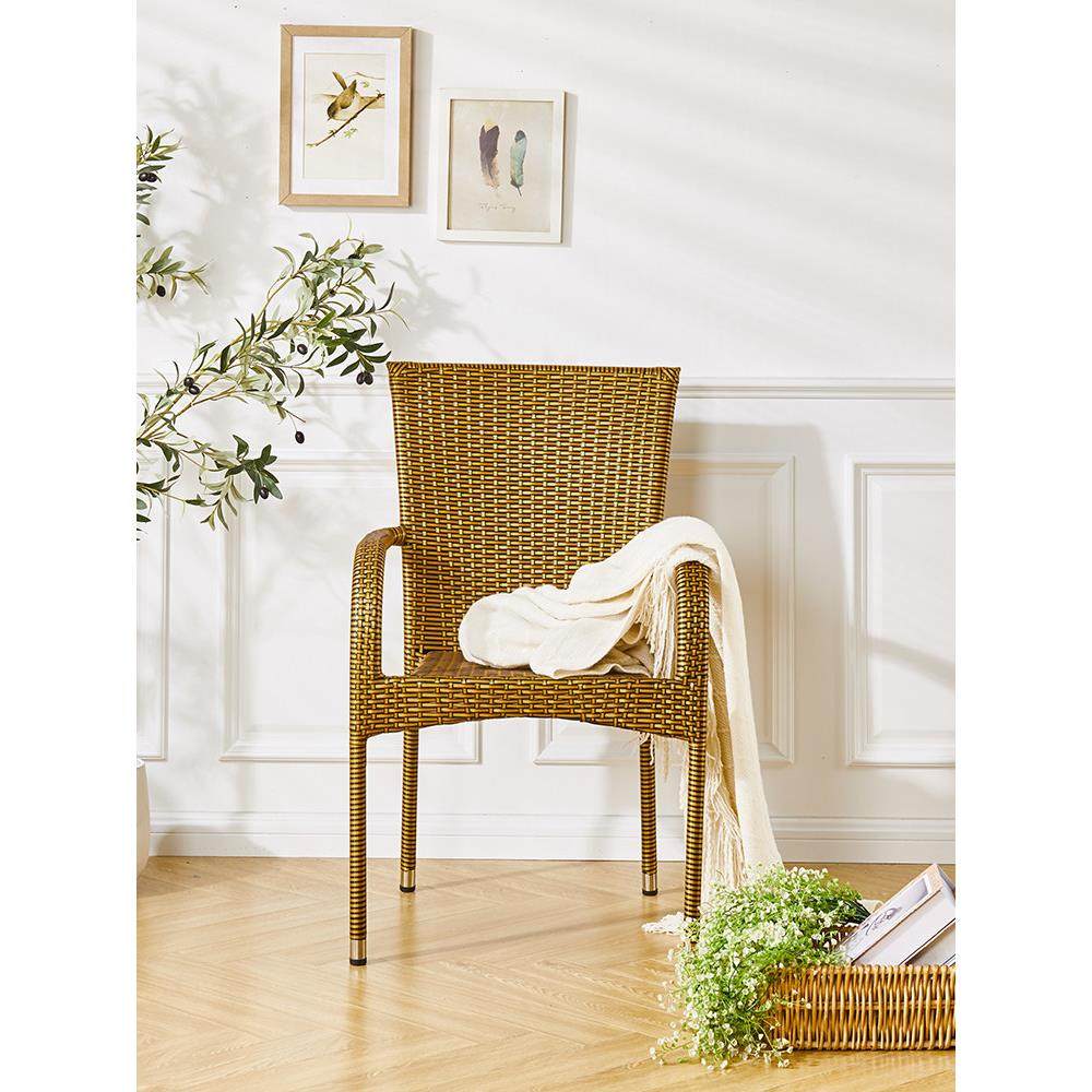 藤椅靠背椅单人老人家用简约编织藤条椅阳台休闲户外桌椅餐厅椅子,淘宝优惠券,粉丝福利购,淘宝优惠卷