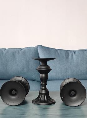 斯堪的纳维亚烛台压花香氛蜡烛杯创意新婚礼道具烛台装饰饰品覆古