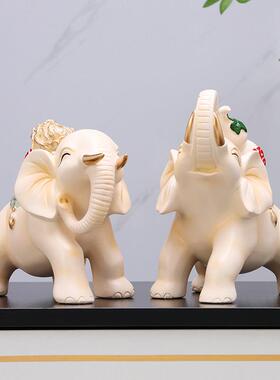大象摆饰招财镇宅乔迁新居礼品客厅酒柜装饰电视柜摆件结婚礼物
