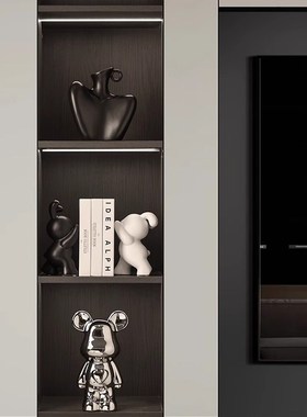 轻奢酒柜装饰品现代艺术陶瓷工艺品玄关家居客厅电视机柜摆件