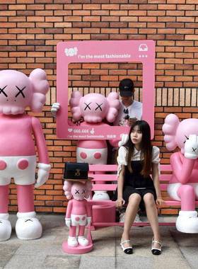 芝麻街雕塑大型摆件商场网红拍照打卡奶茶店铺门口美陈装饰品