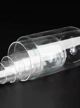 圆头玻璃罩 艺术品模型珠宝首饰观音防尘展示罩 高硼硅透明罩摆件