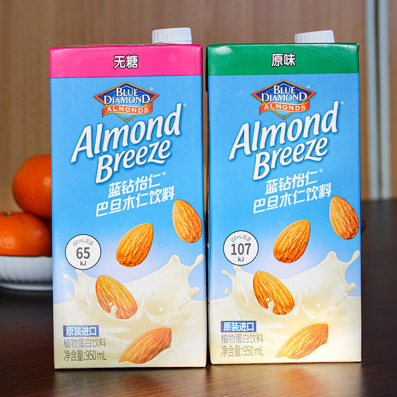 韩国进口Maeil每日蓝钻怡仁巴旦木奶无糖杏仁植物奶蛋白饮料健身,淘宝优惠券,粉丝福利购,淘宝优惠卷